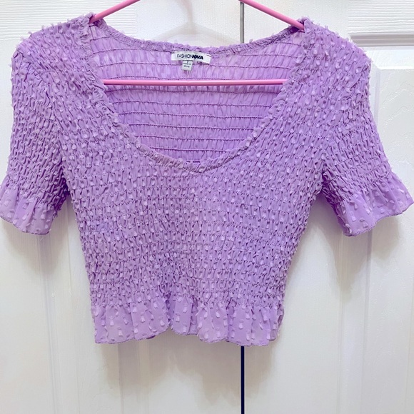 Fashion Nova Women’s Violet Co-Ord Set (Top + Skirt) - Picture 5 of 5